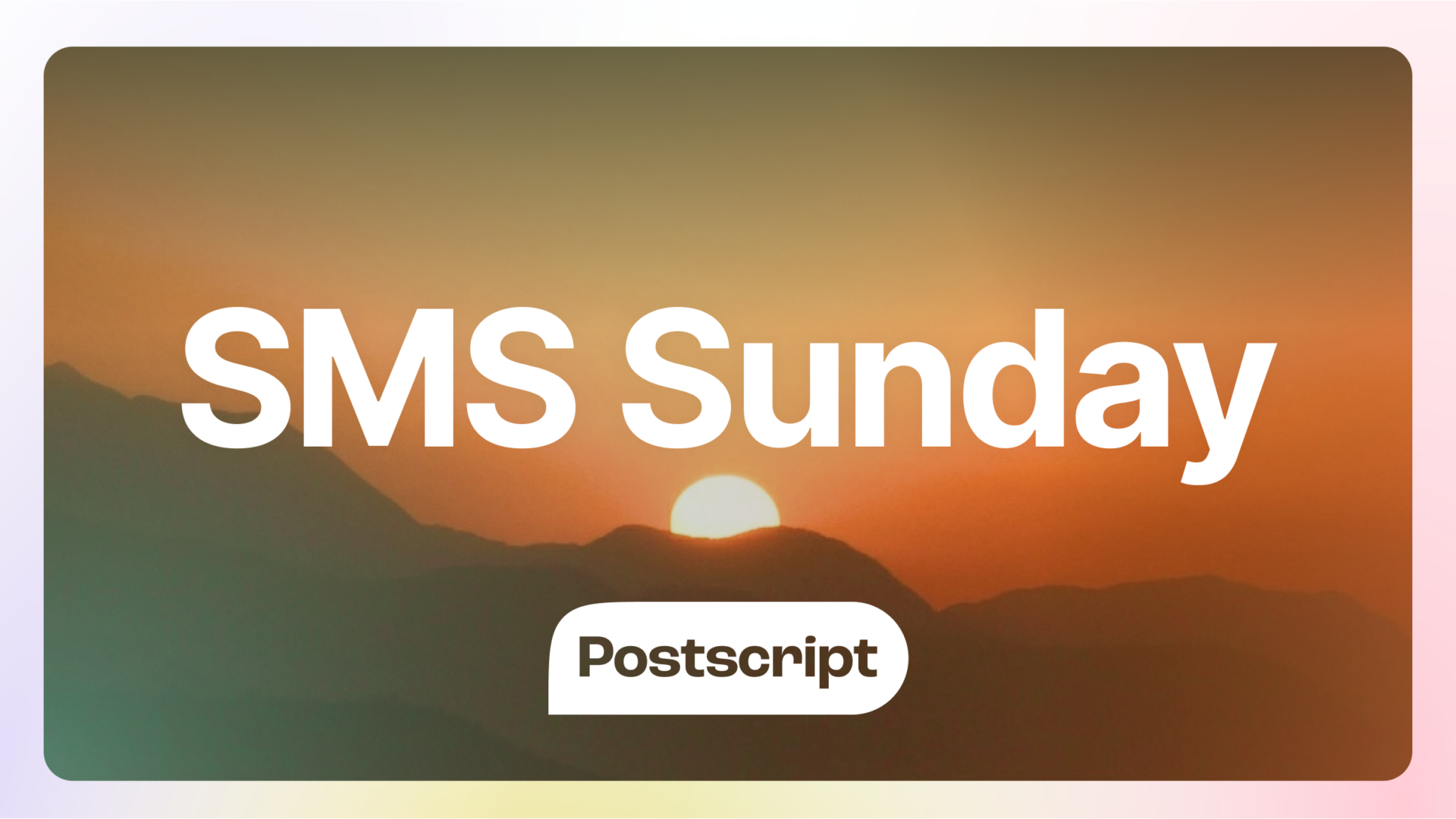SMS Sunday