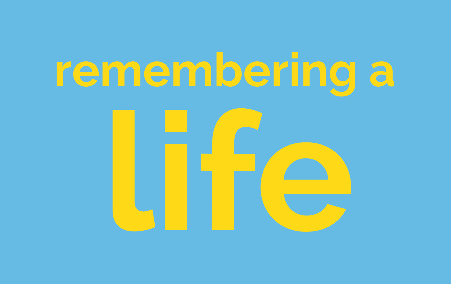 National Remembering a Life Day